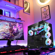 iDEALS BUDGET GAMING & WORKSTATION PC MAX AIR BLACK : CORE i7 Processor | GPU OPTION | 16GB RAM | 1TB SSD NMVE/SATA | Windows 10 | WIFI & BLUETOOTH READY (CORE I7 + RX 570 OC 8GB GRAPHICS)