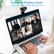 Generic 1080P Webcam with Microphone, HD webcam, Built-in noise Reduction Mics, Plug and Play USB Webcam for laptops, desktops, YouTube, Facebook