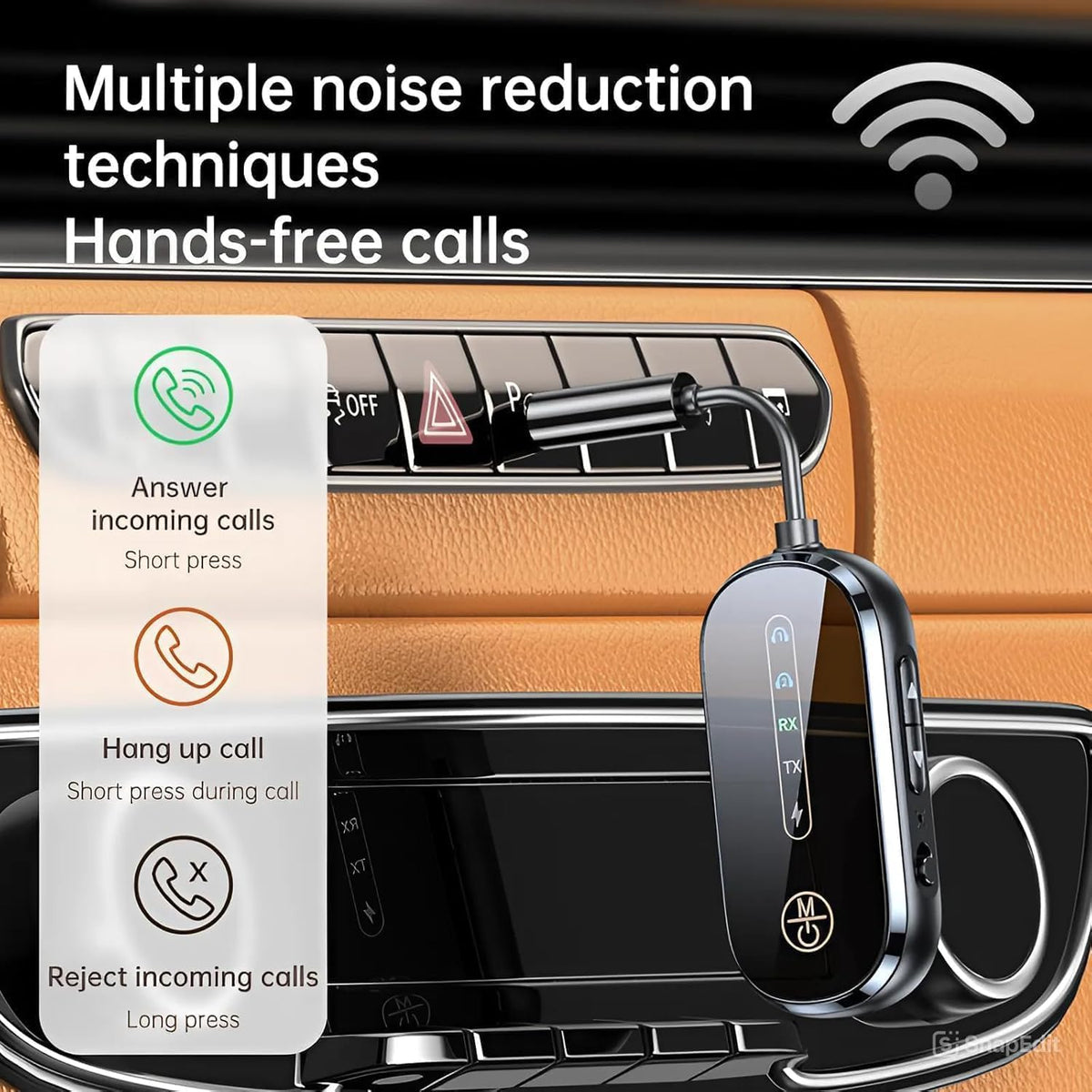 Bluetooth 5.4 (Latest Version) Transmitter Receiver for 2 Airpods or Headphones, Airplane Travel Essentials 2-in-1 Wireless Bluetooth Adapter, 3.5MM AUX Jack Adapter on Flight, TV, Car Stereo