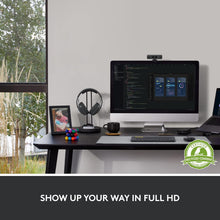 Logitech Brio 500 Full HD webcam and Zone Vibe 100 wireless headphones with noise-canceling mic, works with Microsoft Teams, Google Meet, Zoom, Mac/PC - Rose