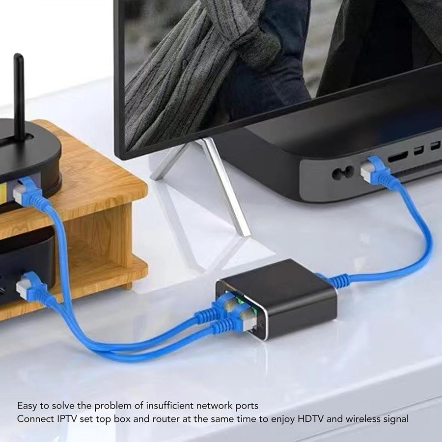 Bewinner Ethernet Splitter - Gigabit RJ45 1 to 2