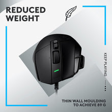 Logitech G Logitech G502 X Wired Gaming Mouse - LIGHTFORCE hybrid optical-mechanical primary switches, HERO 25K gaming sensor, compatible with PC - macOS/Windows - Black
