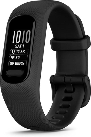 GARMIN Fitness Tracker Vivosmart 5 - Black, L | Bright Display and Up to 7 Days of Battery Life | Wrist Based Heart Rate, Body Battery and Energy Monitoring