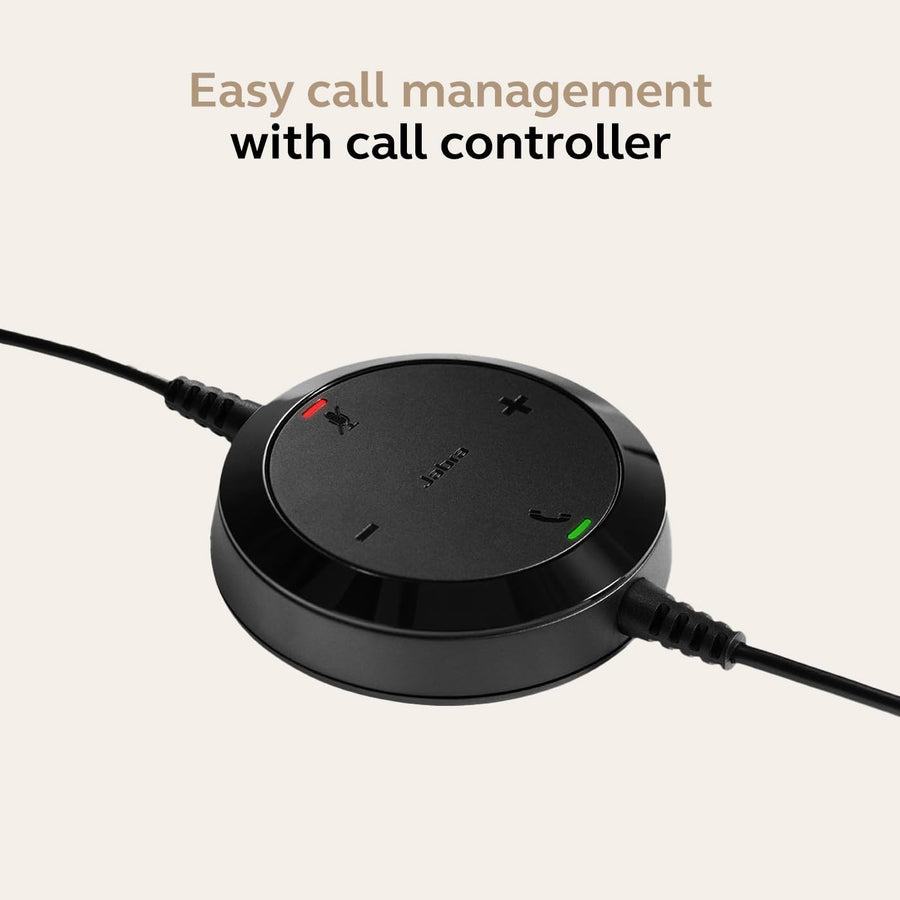Jabra Evolve 20 Microsoft Teams Certified USB-C Stereo Corded Headset With Call Control Unit