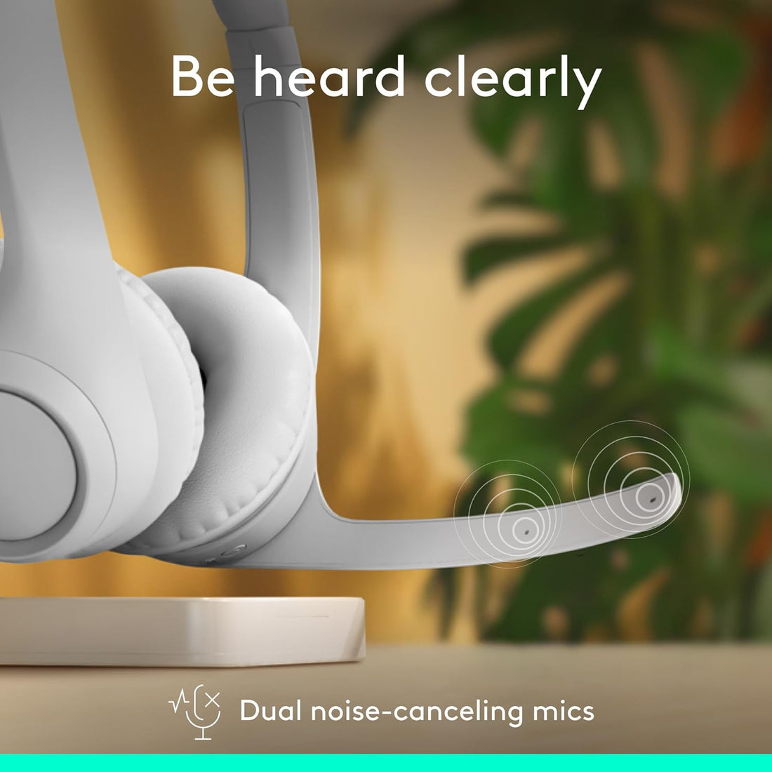 Logitech Zone 300 Wireless Bluetooth Headset With Noise-Cancelling Microphone