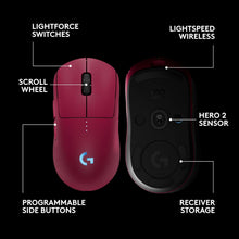 Logitech G PRO 2 LIGHTSPEED Wireless Gaming Mouse, Right- or Left-Handed Mouse with up to 4 Customisable and Switchable Magnetic Side Buttons, 44K DPI Sensor, USB-C Charging, for PC/Mac - Pink