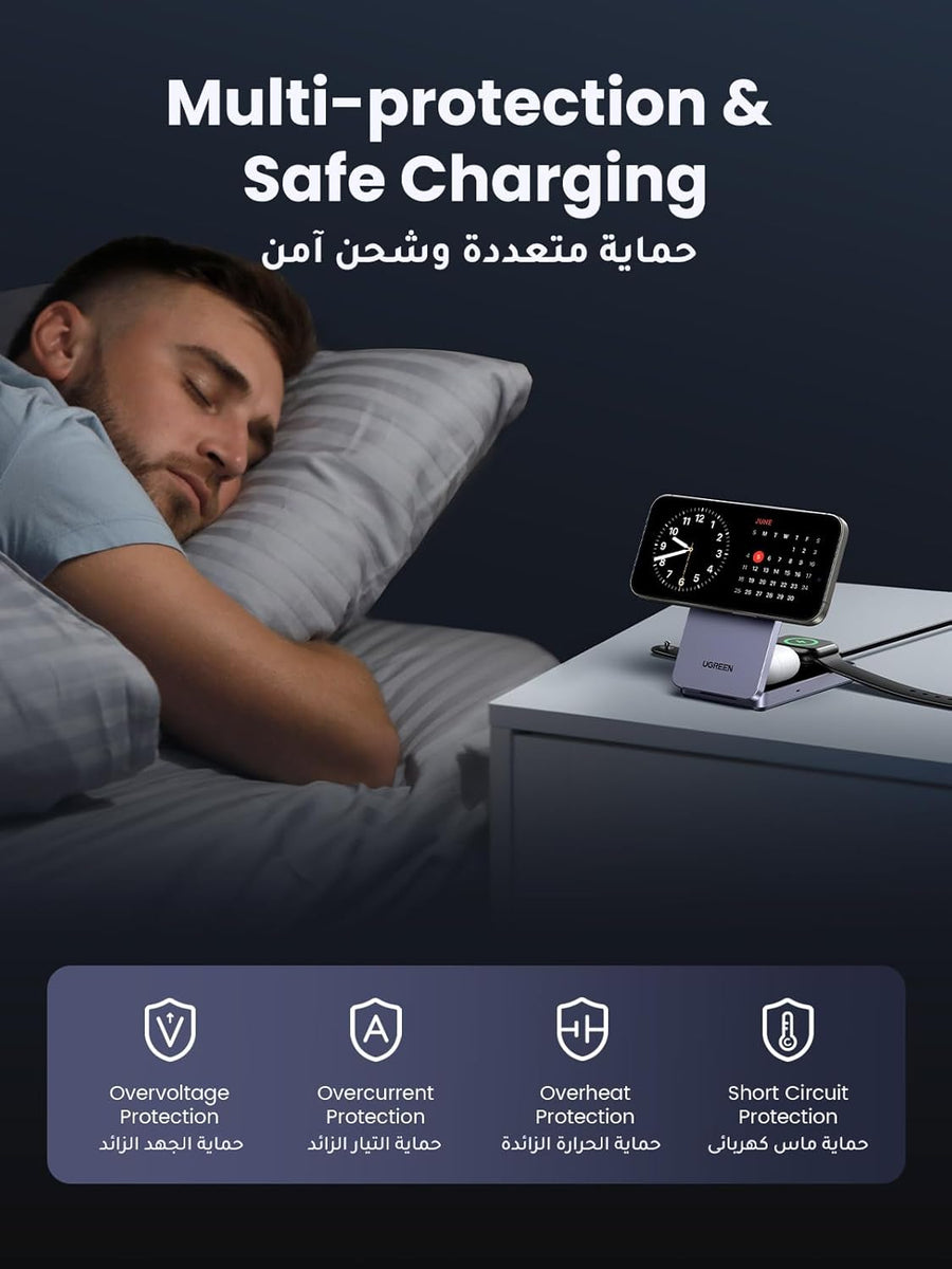 UGREEN MagFlow Qi2 15W Wireless Charger