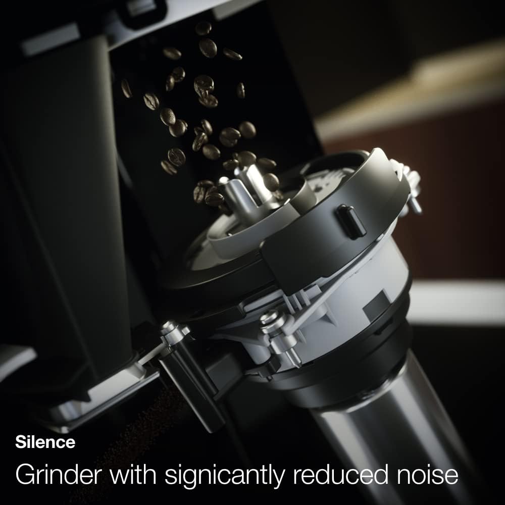 Miele CM 5310 Silence Automatic Bean-to-Cup Coffee Machine with OneTouch for Two, AromaticSystem, Milk Frothing and More, in Obsidian Black