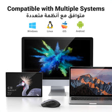 UGREEN Wireless Mouse, 2.4G Ergonomic Optical Mouse, 4000 DPI, 5 DPI Adjustable, 5 Buttons, Silent Click USB Computer Mice for Laptop, PC, Chromebook, Notebook, 15M Wireless Connection Mice Black