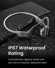 SHOKZ OpenRun Wireless Bone Conduction Headphones, Open-Ear Bluetooth Earphones with Mic, Waterproof Sports Headset with 8H Playtime for Running Workout(Lunar Grey)