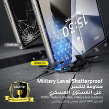 UGREEN S24 Ultra Screen Protector Military-Grade Shockproof Protection Anti Fingerprint and Smudge Screen Protector Easy to Install Bubble Free HD Clear Only Fit For Samsung S24 Ultra 6.8'' 2 Pack