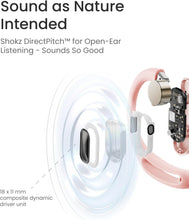 SHOKZ OpenFit Air Open-Ear Headphones, True Wireless Bluetooth Earphones with Microphone, Earbuds with Air Earhook, Fast Charging, 28h Playtime, IP54 Waterproof for Workout - Pink