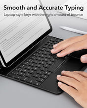 ESR iPad Air 11 inch Case with Keyboard (M3/M2, 2025/2024), iPad Pro 11 (4th/3rd/2nd/1st Gen) & iPad Air 5th/4th Magic Case, Easy-Set Floating Cantilever Stand, Precision Multi-Touch Trackpad, Black