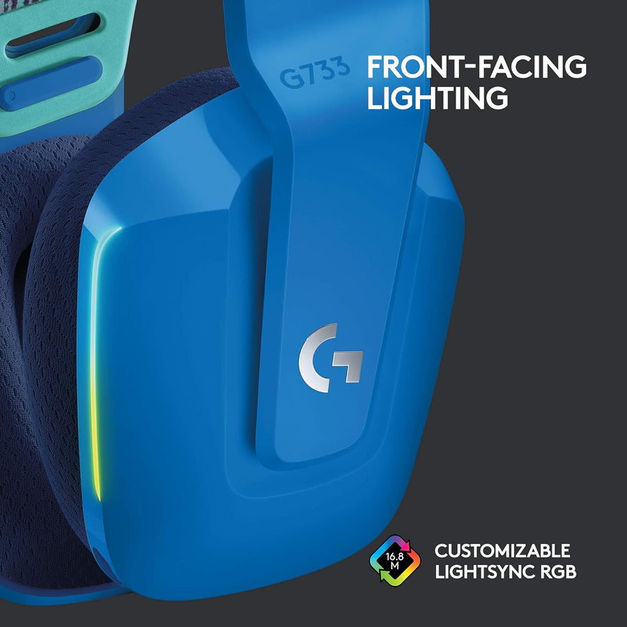 Logitech G733 Lightspeed Wireless Gaming Headset With SUSpension Headband