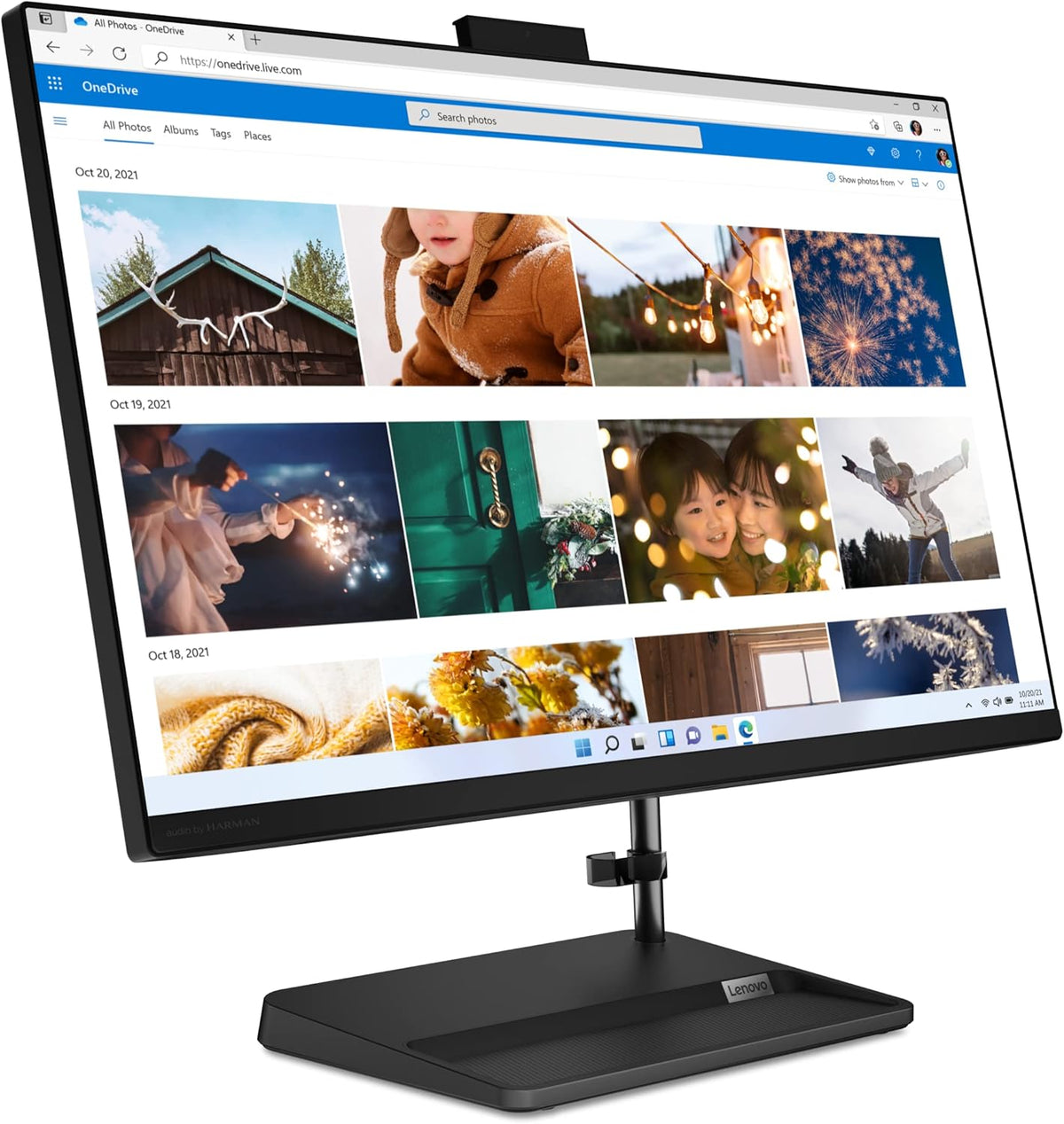 Lenovo AIO 3 27IAP7 desktop PC with Intel 12th Gen Core i5-1240P, NVIDIA GeForce MX550 2GB GDDR6, 27 Inch FHD Display, 8GB RAM, 512GB SSD, Windows 11, Black, F0GJ007BAX