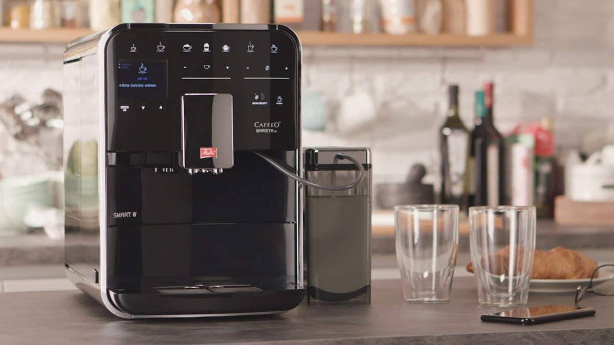 Melitta BARISTA TS Smart Fully Automatic Espresso Coffee Machine With Grinder, Milk Frother, App Control, 2 Years Warranty, F85/0-102, Black