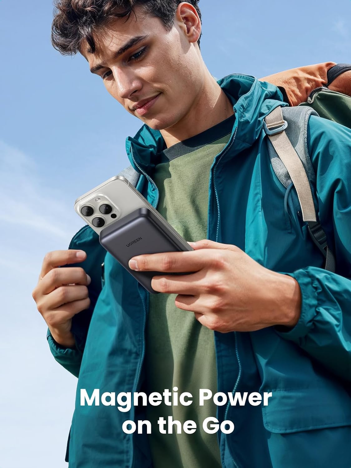UGREEN Qi2 Wireless Power Bank 10000mAh Qi2 Certified 15W Fast Charging Magnetic Portable Charger PD30W MagSafe-Compatible Battery Pack Phone Charger Compatible with iPhone 16/15/14/13/12 Series