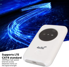 Airshi Mobile Hotspot, Portable Unlocked Mobile WiFi Router 4G LTE Router Built in 3200MAh Battery & Sim Card Slot, Up to 300Mbps Download Speed & Up to 10 WiFi Connect Devices