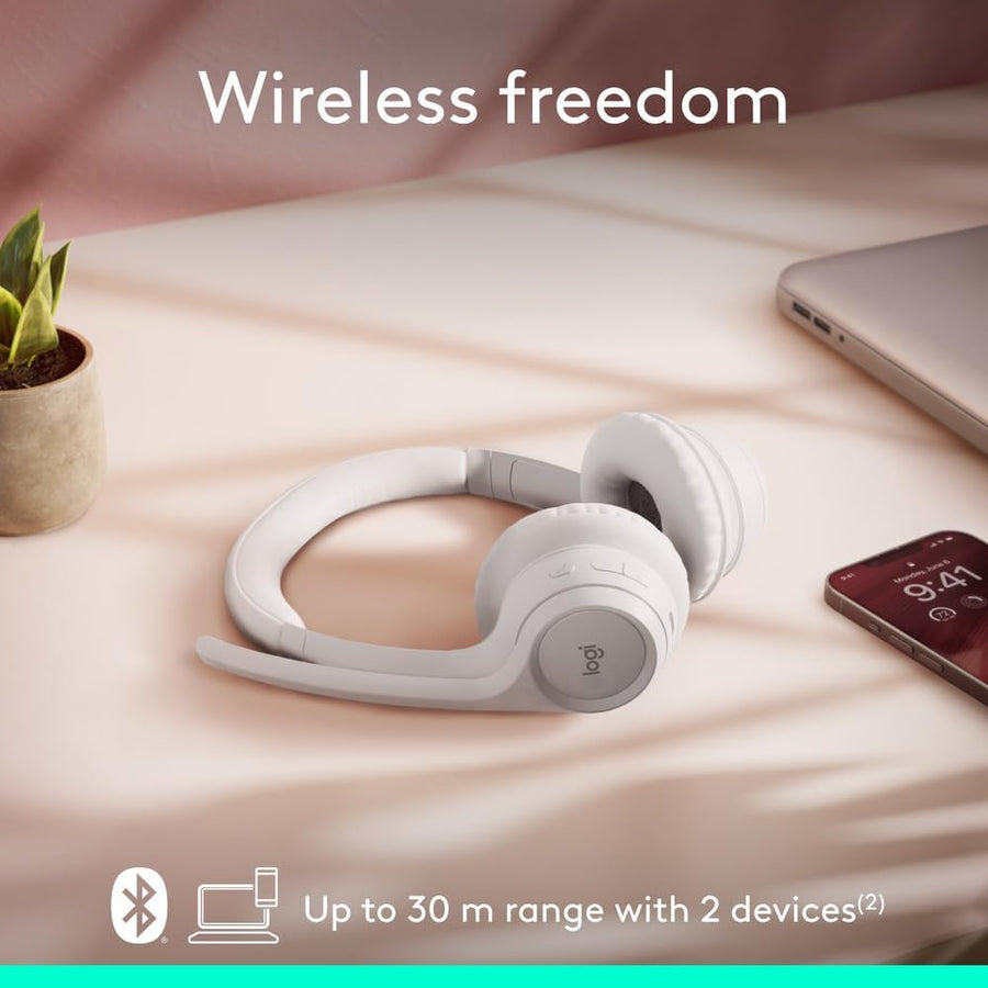 Logitech Zone 300 Wireless Bluetooth Headset With Noise-Cancelling Microphone
