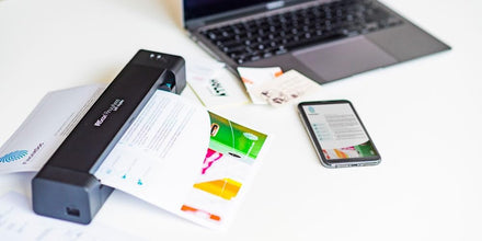 IRIScan Anywhere 6Pro WiFi Mobile Document Scanner Duplex : 15PPM | Mobile Scanner | Scanner A4 | Battery | WiFi | OCR | PDF | Scan to USB | Black | WinMac | iOS Android