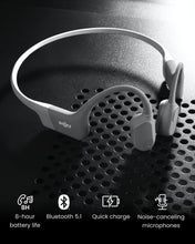 SHOKZ OpenRun Wireless Bone Conduction Headphones, Open-Ear Bluetooth Earphones with Mic, Waterproof Sports Headset with 8H Playtime for Running Workout(Lunar Grey)