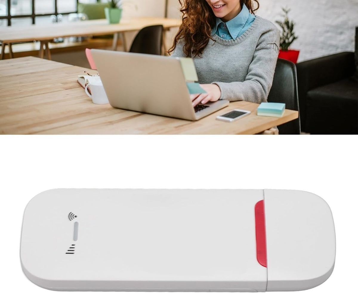 500Mbps 4G LTE USB Modem Dongle with SIM Card Slot, High Speed Portable Travel Hotspot, Up to 10 Users, for Europe, Asia, Oceania, Africa, Simply Plug and Play