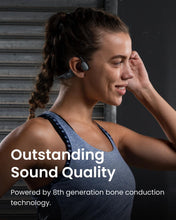 SHOKZ OpenRun Wireless Bone Conduction Headphones, Open-Ear Bluetooth Earphones with Mic, Waterproof Sports Headset with 8H Playtime for Running Workout(Lunar Grey)