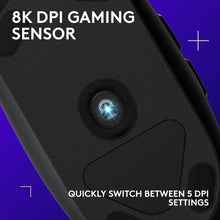 Logitech G Logitech G203 Wired Gaming Mouse, 8,000 Dpi, Rainbow Optical Effect Lightsync Rgb, 6 Programmable Buttons, On-Board Memory, Screen Mapping, Pc/Mac Computer And Laptop Compatible - Black