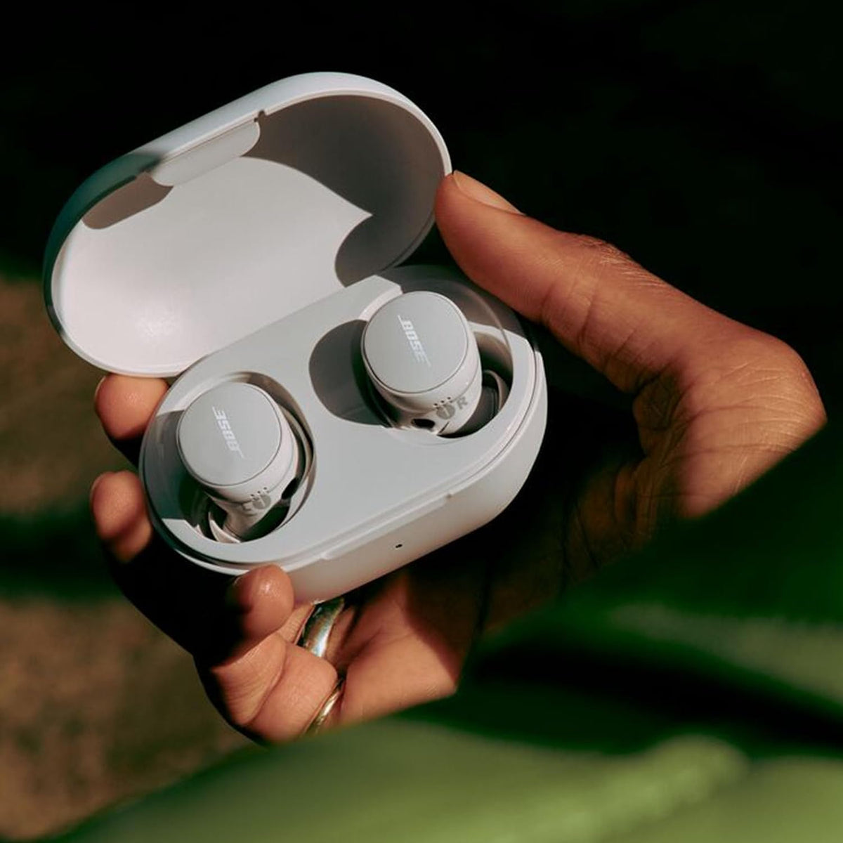 Bose QuietComfort Wireless Noise Cancelling Earbuds, Lifestyle Bluetooth Earbuds with Active Noise Cancellation, Up to 8.5 Hours of Battery Life, White