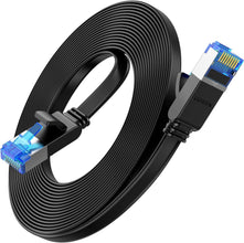UGREEN Ethernet Cable Cat 8 10M Gigabit Network Cord 40Gbps 2000MHz High-Speed Internet Wire Flat Double Shielded LAN Cable RJ45 Connector Compatible with Gaming Switch PS4 PS5 PC Router TV Xbox
