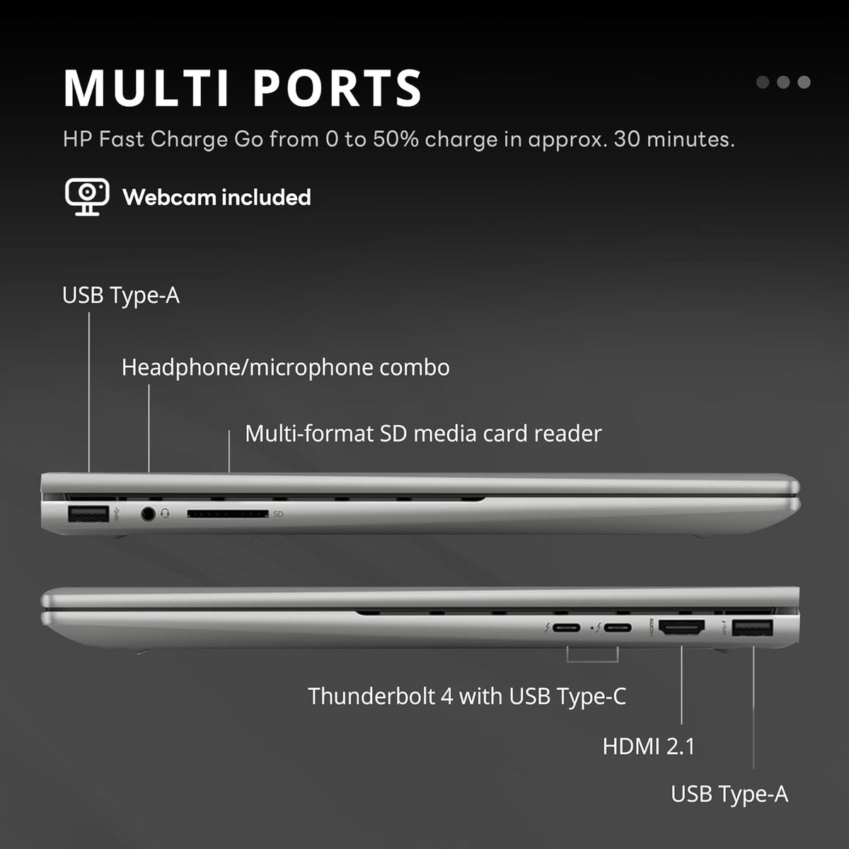 HP 2022 Envy X360 2-in-1 15.6" FHD Touchscreen Laptop, Intel Core i7-1165G7, 32GB RAM, 1TB PCIe SSD, Backlit Keyboard, Iris Xe Graphics, B&O Audio, Windows11, Silver, 32GB Snowbell USB Card (Upgraded)