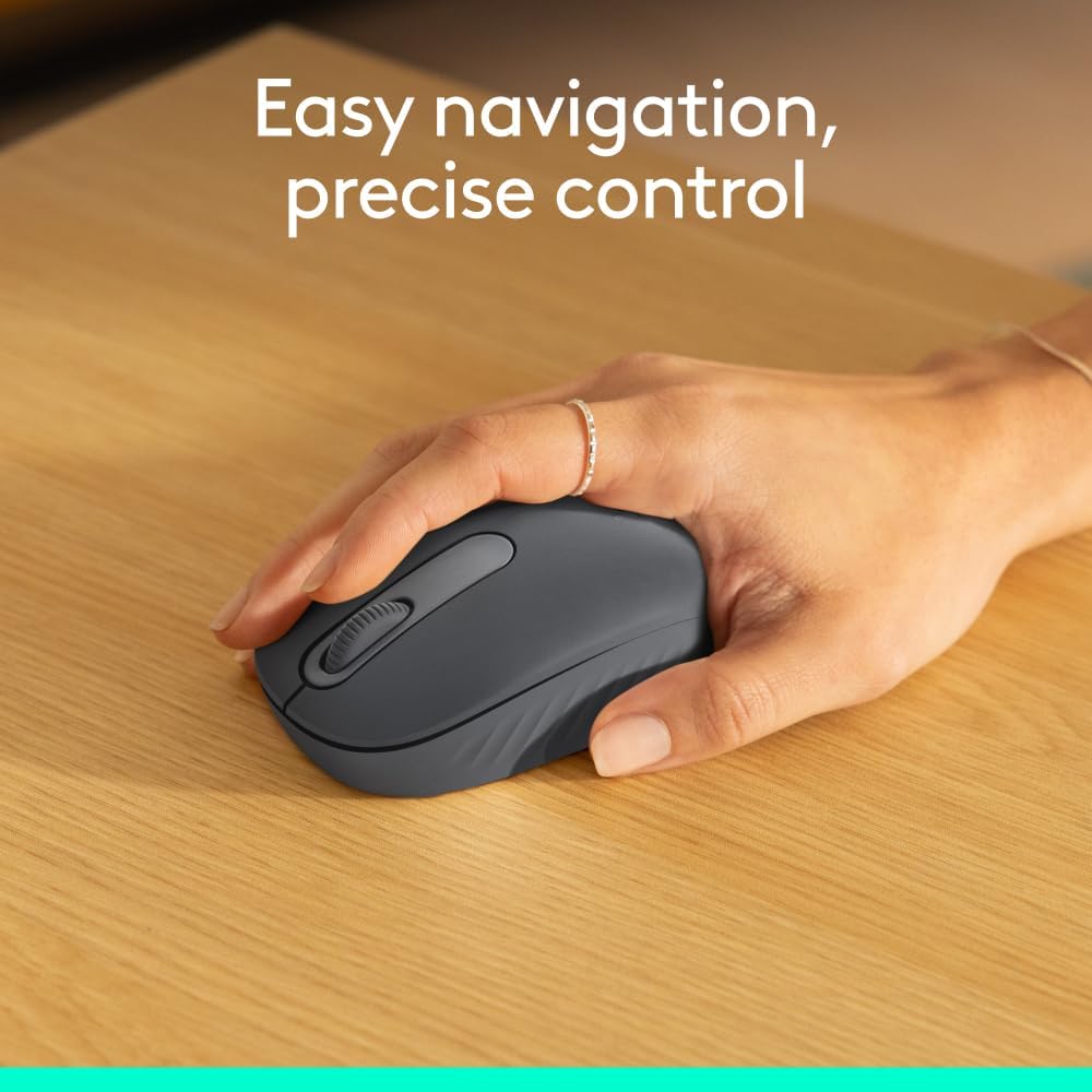 Logitech M196 Bluetooth Wireless Mouse, Compact and Portable Mouse for Laptops, Tablets and More, 12-Month Battery, Smooth Tracking, Compatible With PC and Mac, Windows and macOS - Graphite
