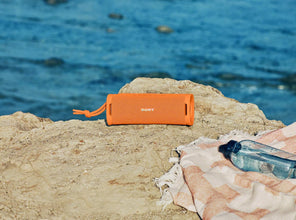 Sony ULT Field 1 Wireless Ultra Portable Bluetooth Compact Speaker, IP67 Waterproof, Dustproof, Shockproof with Enhanced Bass, 12 Hour Battery and Detachable Strap, Orange, UAE Model, 2024