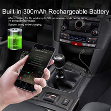 Exrp Bluetooth 5.0 Transmitter 3-in-1, Portable Wireless Bluetooth Adapter, Rechargeable Battery Powered Black Bluetooth Adapter for TV, Car Stereo System