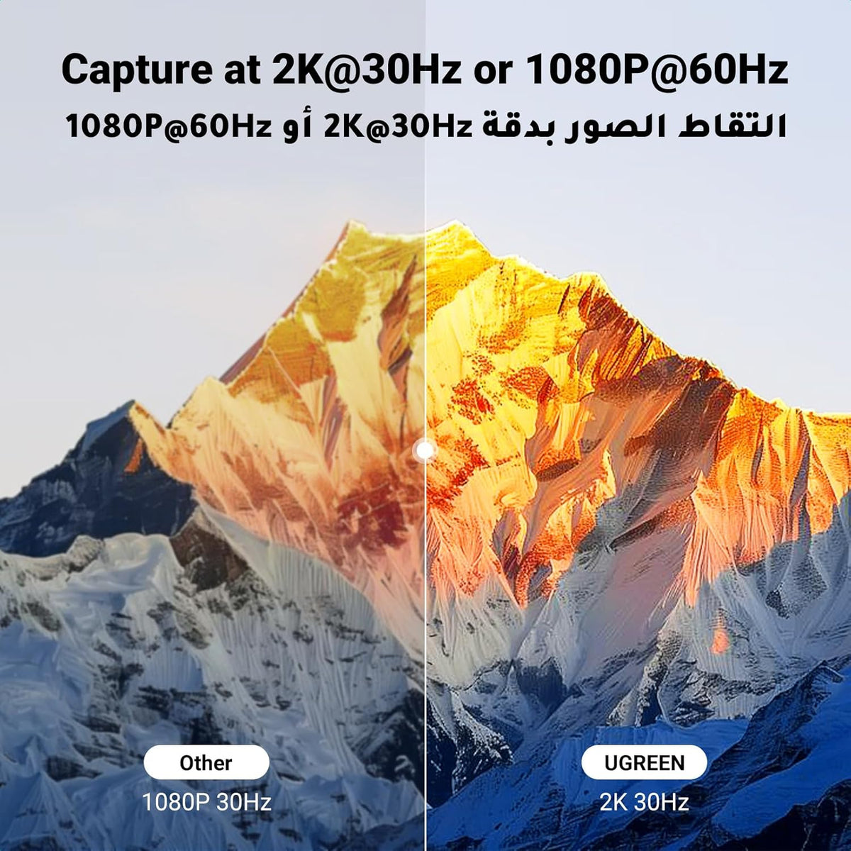 UGREEN Video Capture Card, HDMI 4K@30Hz Passthrough & Loop-out, USB 3.0 Full HD 2K@30Hz Capture, for Living Streaming, Video Conference, Compatible with Switch,PS5,Xbox,Laptop, Phone, Windows, mac OS