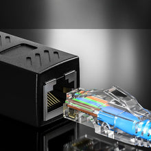 2-Pack RJ45 Female-to-Female Ethernet Coupler -Support Cat6/Cat6a/Cat5e LAN Extender Joiner Adapter, High-Speed Internet Network Cable Extension for WiFi Router, LAN, USB Switch, Powerline Connector