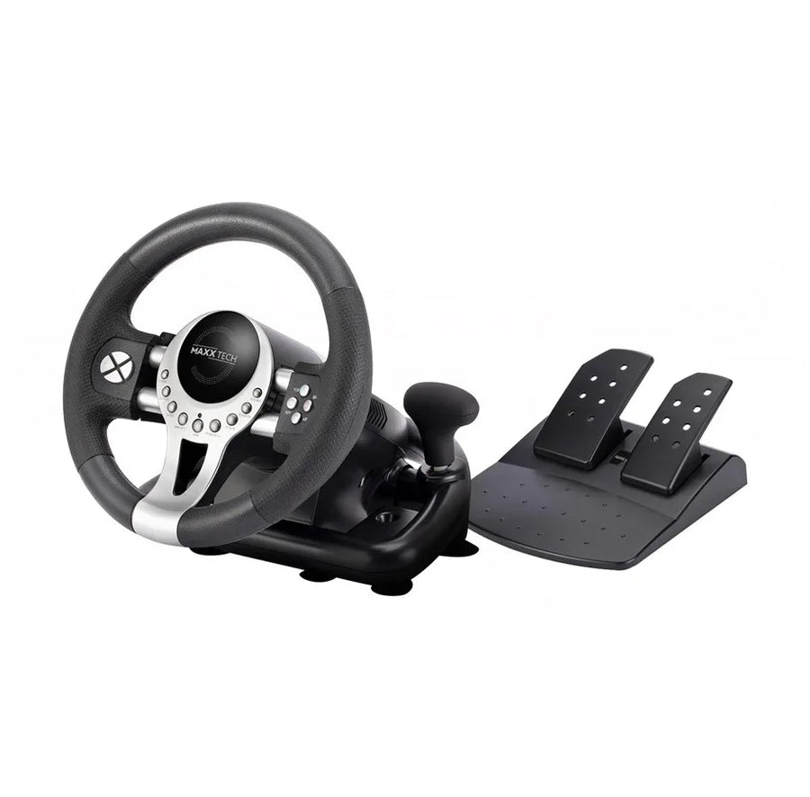 Pro Racing Wheel Kit – Racing Steering Wheel – Gear Shift – Pedals for PC