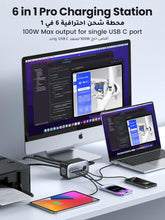 UGREEN 100W Power Strip USB C Charger, 6-in-1 DigiNest Pro Charging Station Multiport Extension Cord, Fast Charger Plug with 2×AC Outlets,3×USB C,1×USB A, 1.8M Extension Lead for Desktop, Home, Office