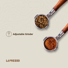 LePresso 20 Bar Full Automatic Coffee Machine, 1.5L Hot Water Dispenser, Adjustable Grinder, Tailored Brew Settings, Multiple Brewing Options, Automatic Milk, Frother Automatic Cleaning Coffee Maker