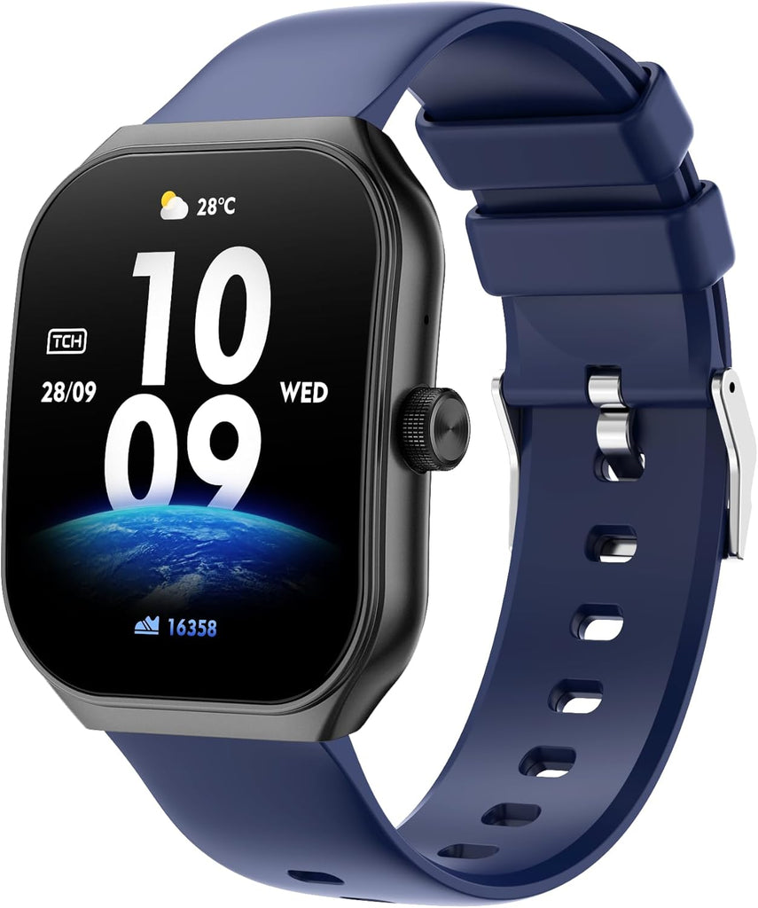 TCH Smart Watch Men Women with Bluetooth Call Z10 Pro Amoled Display Touch Screen Fitness Tracker, Heart Rate Blood Oxygen Sleep Monitor, Activity Tracker for Android and IOS Phones 7 Days Battery