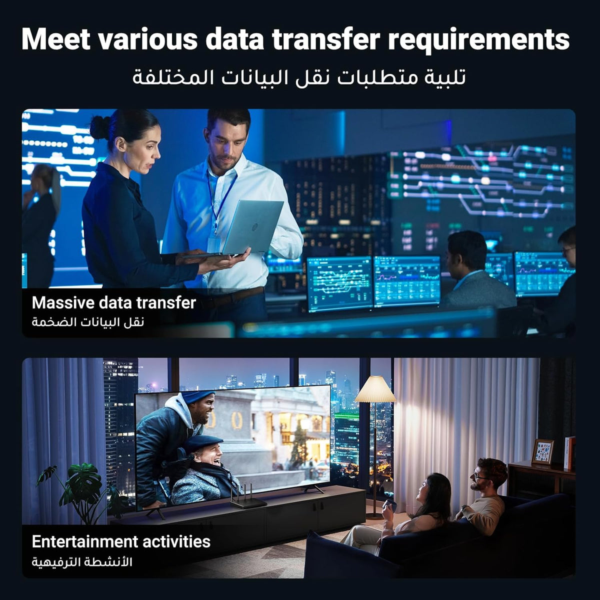 UGREEN Ethernet Cable Cat 8 10M Gigabit Network Cord 40Gbps 2000MHz High-Speed Internet Wire Flat Double Shielded LAN Cable RJ45 Connector Compatible with Gaming Switch PS4 PS5 PC Router TV Xbox