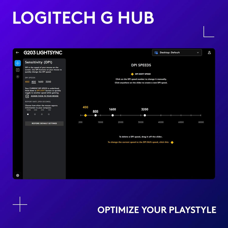 Logitech G203 Wired Gaming Mouse
