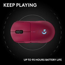 Logitech G PRO 2 LIGHTSPEED Wireless Gaming Mouse, Right- or Left-Handed Mouse with up to 4 Customisable and Switchable Magnetic Side Buttons, 44K DPI Sensor, USB-C Charging, for PC/Mac - Pink