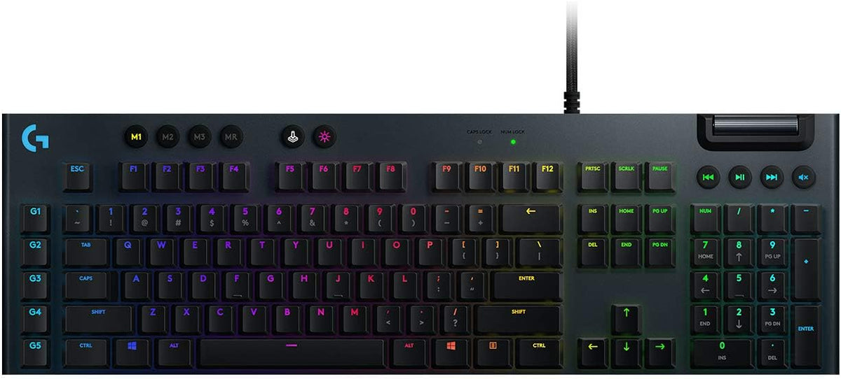 Logitech G815 Lightsync Rgb Mechanical Gaming Keyboard – Gl Tactile - Carbon - Us Int'L - Usb