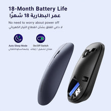 UGREEN Wireless Mouse, Slim Mouse Silent Mice Noiseless for Laptop with 2.4G USB Adapter Ultrafast Scrolling Portable Mice 4 Adjustable DPI Compatible with PC HP Lenovo ASUS Dell Smart TV-Black