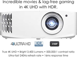 Optoma UHD50 True 4K Ultra High Definition Home Theater Projector
