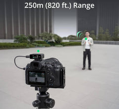 DJI Mic (1 TX + 1 RX), Wireless Lavalier Microphone, 250m (820 ft.) Range, 14 Hour Recording, Wireless Mic for PC, iPhone, Cameras, Vlogs, Live Stream, UAE Version with Official Warranty Support
