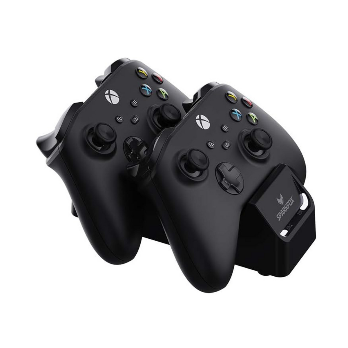 SPARKFOX Dual Controller Charging Dock Charge Station with 2 x High Capacity Rechargeable 1100mAh Battery Packs and Battery Doors