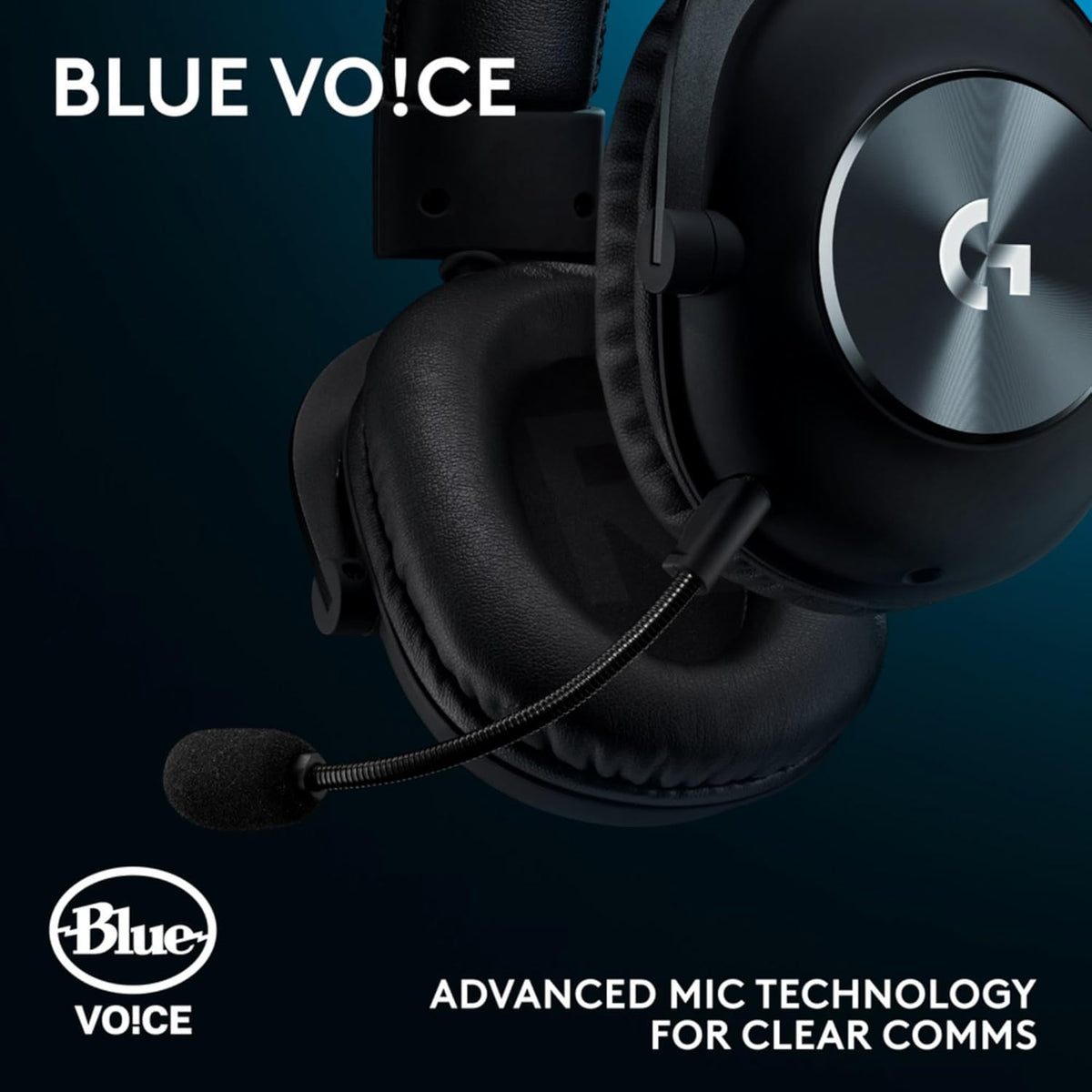 Logitech G Pro X SE Wired Gaming Headset with Microphone: Detachable Mic, DTS Headphone:X 7.1, Memory Foam Ear Pads, 50 mm Drivers, USB DAC, for PC, Xbox, PS5 - Black