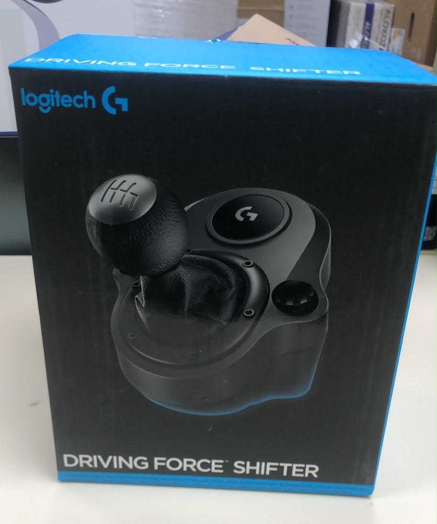 Logitech Driving Force Shifter for G29 G920 G923 – 6-Speed Racing Gear Shifter with Push-Down Reverse, Black, Open Box – Like New, Fully Working